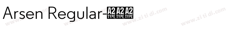 Arsen Regular字体转换
